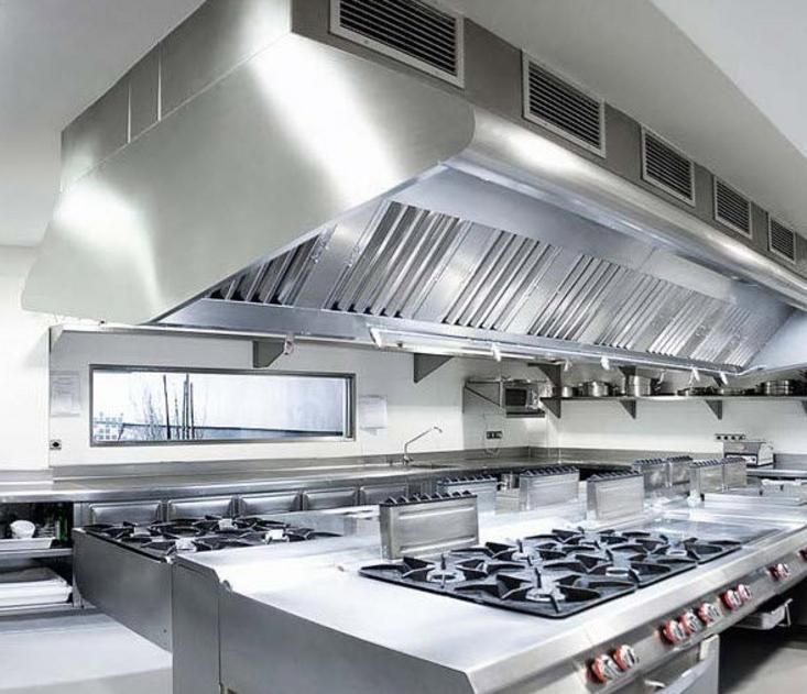 Modern Commercial Kitchen with Extraction System